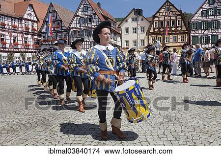"Historical parade, Schaferlauf festival, Bad Urach, Baden-Wurttemberg, Germany, Europe" View Large Photo Image Picture - "Historical parade, Schaferlauf festival, Bad Urach, Baden-Wurttemberg, Germany, Europe". Fotosearch