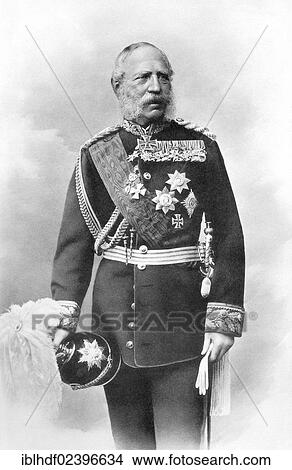 Picture - "Historical photograph, portrait of William I or Wilhelm Friedrich Ludwig of Prussia, 1797 - 1888, Hohenzollern, King of Prussia, the first German Emperor". Fotosearch