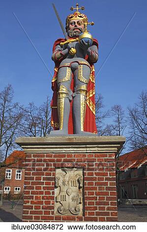 "Historical Roland statue in the market square, landmark of the town of Wedel, Marktplatz, Wedel, Schleswig-Holstein, Germany, Europe" View Large Photo Image Stock Image - "Historical Roland statue in the market square, landmark of the town of Wedel, Marktplatz, Wedel, Schleswig-Holstein, Germany, Europe". Fotosearch