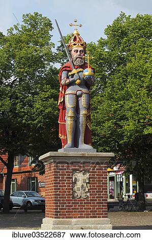 "Historical Roland statue on the marketplace in Wedel, landmark of the town of Wedel, Wedel, Schleswig-Holstein, Germany, Europe" View Large Photo Image Stock Photo - "Historical Roland statue on the marketplace in Wedel, landmark of the town of Wedel, Wedel, Schleswig-Holstein, Germany, Europe". Fotosearch