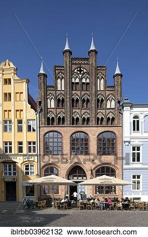 "Historical town house with Northern German gable architecture in the historic centre of Stralsund, Mecklenburg-Western Pomerania, Germany, Europe" View Large Photo Image Stock Image - "Historical town house with Northern German gable architecture in the historic centre of Stralsund, Mecklenburg-Western Pomerania, Germany, Europe". Fotosearch