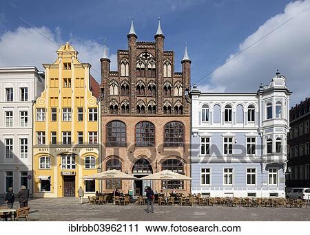 "Historical town houses with Northern German gable architecture in the historic centre of Stralsund, Mecklenburg-Western Pomerania, Germany, Europe" View Large Photo Image Stock Image - "Historical town houses with Northern German gable architecture in the historic centre of Stralsund, Mecklenburg-Western Pomerania, Germany, Europe". Fotosearch