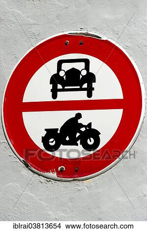 "Historical traffic sign from 1934, traffic ban on cars and motorcycles, Mittenwald, Upper Bavaria, Bavaria, Germany, Europe" View Large Photo Image Picture - "Historical traffic sign from 1934, traffic ban on cars and motorcycles, Mittenwald, Upper Bavaria, Bavaria, Germany, Europe". Fotosearch