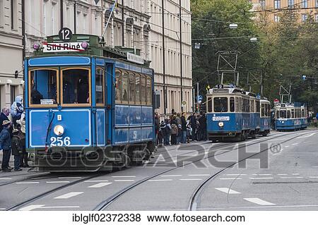 "Historical trams, Munich, Bavaria, Germany, Europe" View Large Photo Image Stock Photo - "Historical trams, Munich, Bavaria, Germany, Europe". Fotosearch