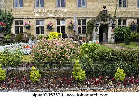 "Historical village, hotel, Bourton in the Water, Cotswold, Gloucestershire, England, United Kingdom, Europe" View Large Photo Image Stock Photo - "Historical village, hotel, Bourton in the Water, Cotswold, Gloucestershire, England, United Kingdom, Europe". Fotosearch