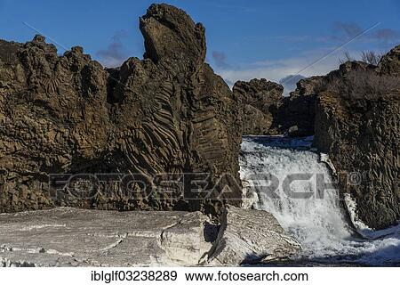 "Hjalparfoss waterfall, Heklagebiet, Southern Region, Iceland, Europe" View Large Photo Image Stock Photo - "Hjalparfoss waterfall, Heklagebiet, Southern Region, Iceland, Europe". Fotosearch