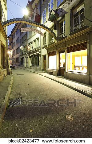 Hochzeitergasse street, Rue des Epouses street, Fribourg, French Switzerland, Switzerland, Europe View Large Photo Image Stock Photo - Hochzeitergasse street, Rue des Epouses street, Fribourg, French Switzerland, Switzerland, Europe. Fotosearch