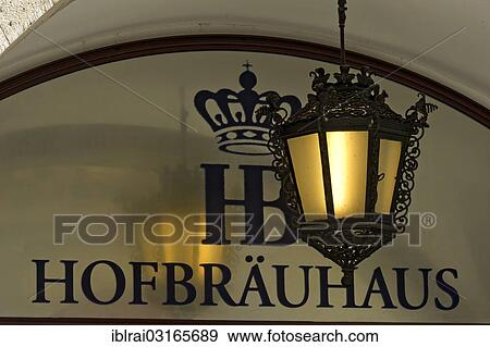 "Hofbraeuhaus logo, Staatliches Hofbraeuhaus, restaurant on Platzl square, Munich, Upper Bavaria, Bavaria, Germany, Europe" View Large Photo Image Stock Photo - "Hofbraeuhaus logo, Staatliches Hofbraeuhaus, restaurant on Platzl square, Munich, Upper Bavaria, Bavaria, Germany, Europe". Fotosearch
