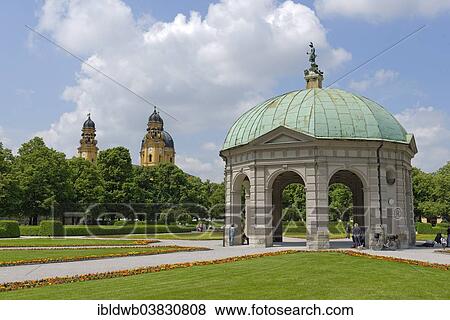 "Hofgarten with the Theatine Church and the Diana Pavilion, Munich, Upper Bavaria, Bavaria, Germany, Europe" View Large Photo Image Stock Photo - "Hofgarten with the Theatine Church and the Diana Pavilion, Munich, Upper Bavaria, Bavaria, Germany, Europe". Fotosearch