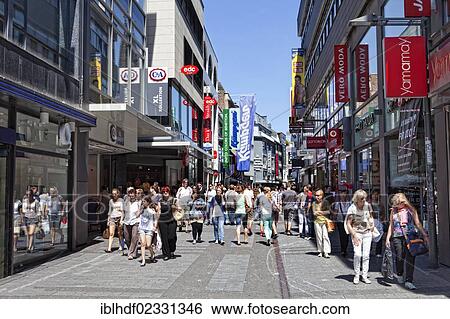 "Hohe Strasse, pedestrianised shopping street in the centre of Cologne, North Rhine-Westphalia, Germany, Europe" View Large Photo Image Stock Photograph - "Hohe Strasse, pedestrianised shopping street in the centre of Cologne, North Rhine-Westphalia, Germany, Europe". Fotosearch