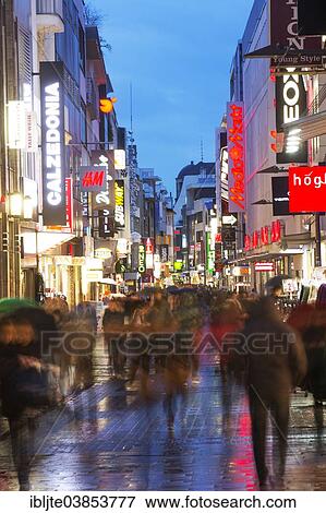 "Hohe Strasse shopping street, Cologne, North Rhine-Westphalia, Germany, Europe" View Large Photo Image Stock Photo - "Hohe Strasse shopping street, Cologne, North Rhine-Westphalia, Germany, Europe". Fotosearch