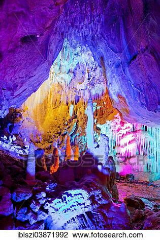 "Hohlenlichter festival, an annual artistic light illumination in the Dechenhohle caves, Iserlohn, Sauerland, North Rhine-Westphalia, Germany, Europe" View Large Photo Image Stock Image - "Hohlenlichter festival, an annual artistic light illumination in the Dechenhohle caves, Iserlohn, Sauerland, North Rhine-Westphalia, Germany, Europe". Fotosearch