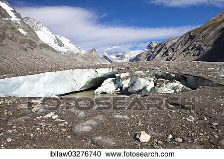 "Hole of collapsed ice in the glacier, Pasterze Glacier on Johannisberg Mountain, Grossglockner, Hohe Tauern National Park, Tyrol, Austria, Europe" View Large Photo Image Stock Image - "Hole of collapsed ice in the glacier, Pasterze Glacier on Johannisberg Mountain, Grossglockner, Hohe Tauern National Park, Tyrol, Austria, Europe". Fotosearch