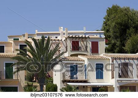 "Holiday homes, Cala Murada, Mallorca, Majorca, Balearic Islands, Spain, Europe" View Large Photo Image Stock Photograph - "Holiday homes, Cala Murada, Mallorca, Majorca, Balearic Islands, Spain, Europe". Fotosearch