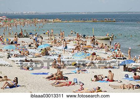 "Holiday-makers on Lanzheron Beach, Odessa, Odessa Oblast, Ukraine, Europe" View Large Photo Image Stock Image - "Holiday-makers on Lanzheron Beach, Odessa, Odessa Oblast, Ukraine, Europe". Fotosearch