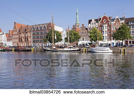 "Holstenhafen harbour, historic centre, Lubeck, Schleswig-Holstein, Germany, Europe" View Large Photo Image Stock Photograph - "Holstenhafen harbour, historic centre, Lubeck, Schleswig-Holstein, Germany, Europe". Fotosearch