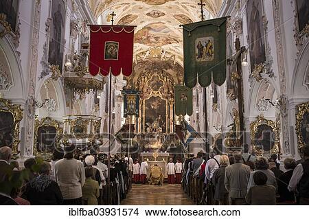 "Holy mass on the day of the Corpus Christi procession in Martinsmunster Church, Fischbachau, Upper Bavaria, Bavaria, Germany, Europe" View Large Photo Image Picture - "Holy mass on the day of the Corpus Christi procession in Martinsmunster Church, Fischbachau, Upper Bavaria, Bavaria, Germany, Europe". Fotosearch