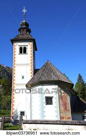 "Holy Spirit Church, Bohinjska Bistrica, Upper Carniola, Slovenia, Europe" View Large Photo Image Stock Image - "Holy Spirit Church, Bohinjska Bistrica, Upper Carniola, Slovenia, Europe". Fotosearch