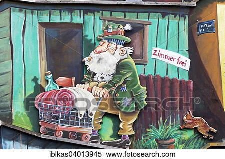 "Homeless man in traditional costume, caricature, mural, street art, Dusseldorf, North Rhine-Westphalia, Germany, Europe" View Large Photo Image Stock Photography - "Homeless man in traditional costume, caricature, mural, street art, Dusseldorf, North Rhine-Westphalia, Germany, Europe". Fotosearch