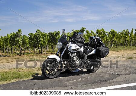 "Honda CBF 600, motorcycle loaded with luggage, near Weinzeilen, Germany, Europe" View Large Photo Image Stock Photography - "Honda CBF 600, motorcycle loaded with luggage, near Weinzeilen, Germany, Europe". Fotosearch