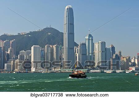 Stock Photo - "Hong Kong skyline with Tower Two, International Finance Centre or 2 IFC skyscraper and other skyscrapers in the Central District, Hong Kong, Hong Kong, China, People's Republic of China, Asia". Fotosearch