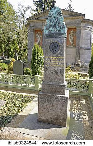 Stock Image - "Honorary grave of the architect Karl Friedrich Schinkel, Dorotheenstadt Cemetery, Mitte, Berlin, Berlin, Germany, Europe". Fotosearch