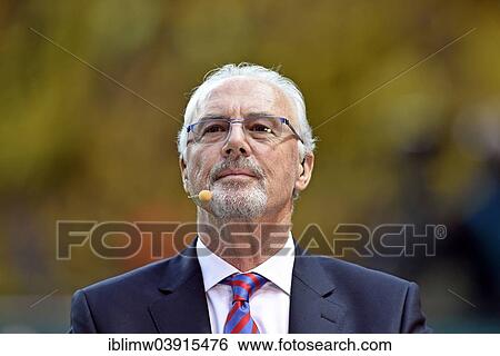 "Honorary president of Bayern Munich Franz Beckenbauer as a TV pundit, DFB Cup final, Olympiastadion, Berlin, Germany, Europe" View Large Photo Image Stock Photograph - "Honorary president of Bayern Munich Franz Beckenbauer as a TV pundit, DFB Cup final, Olympiastadion, Berlin, Germany, Europe". Fotosearch