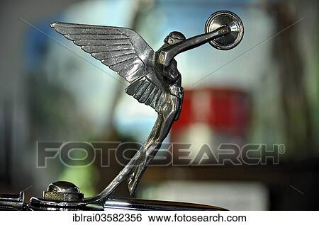 "Hood ornament on a vintage Vanden Plas Princess, built in 1957, former limousine of Queen Elizabeth II, Messe Karlsruhe, Karlsruhe, Baden-Wurttemberg, Germany, Europe" View Large Photo Image Stock Photograph - "Hood ornament on a vintage Vanden Plas Princess, built in 1957, former limousine of Queen Elizabeth II, Messe Karlsruhe, Karlsruhe, Baden-Wurttemberg, Germany, Europe". Fotosearch