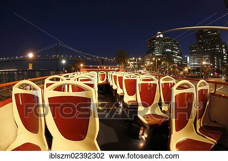 "Hop On Bus Tour by Night, San Francisco, California, USA" View Large Photo Image Stock Image - "Hop On Bus Tour by Night, San Francisco, California, USA". Fotosearch