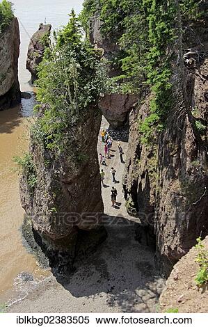 Stock Photography - "Hopewell Rocks, Chocolate River, Bay of Fundy, New Brunswick, Canada, North America". Fotosearch