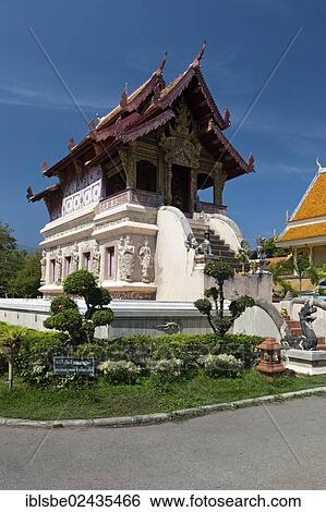 "Hor Trai, library, Wat Phra Singh, Chiang Mai, Northern Thailand, Thailand, Asia" View Large Photo Image Stock Photograph - "Hor Trai, library, Wat Phra Singh, Chiang Mai, Northern Thailand, Thailand, Asia". Fotosearch