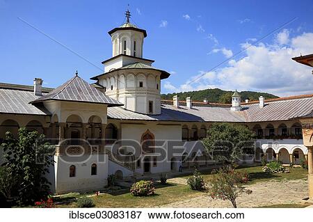 Stock Photo - "Horezu Monastery or Hurezi Monastery, UNESCO World Cultural Heritage Site, Horezu, Hurezi, Walachei, Romania, Europe". Fotosearch