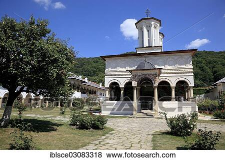 Stock Photo - "Horezu Monastery, UNESCO World Heritage Site, Horezu, Valcea County, Wallachia, Romania, Europe". Fotosearch