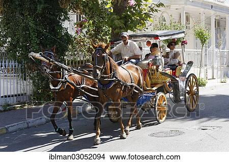 "Horse-drawn carriage, Buyukada, Prince Islands, Istanbul, Asian side, Istanbul Province, Turkey, Asia" View Large Photo Image Picture - "Horse-drawn carriage, Buyukada, Prince Islands, Istanbul, Asian side, Istanbul Province, Turkey, Asia". Fotosearch