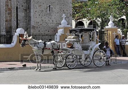 "Horse-drawn carriage on Plaza Mayor or Main Square, Merida, Yucatan, Mexico, North America" View Large Photo Image Stock Photo - "Horse-drawn carriage on Plaza Mayor or Main Square, Merida, Yucatan, Mexico, North America". Fotosearch