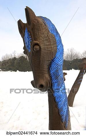 "Horse sculpture, Battle of Mohacs memorial park in the snow, Mohacsi Tortenelmi Emlekhely, Hungary, Europe" View Large Photo Image Picture - "Horse sculpture, Battle of Mohacs memorial park in the snow, Mohacsi Tortenelmi Emlekhely, Hungary, Europe". Fotosearch