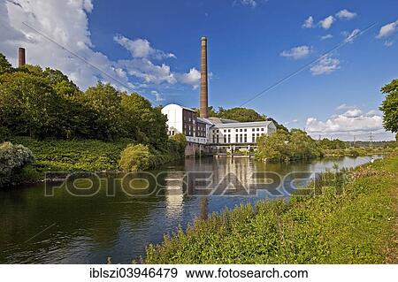 Stock Photo - "Horster Muhle, mill on the Ruhr river, Essen, Ruhr Area, North Rhine-Westphalia, Germany, Europe". Fotosearch
