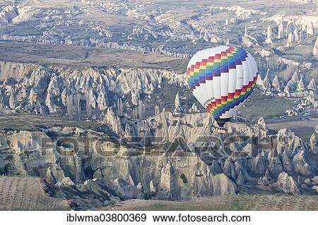 "Hot air balloon, Goreme, Cappadocia, Turkey, Asia" View Large Photo Image Stock Photo - "Hot air balloon, Goreme, Cappadocia, Turkey, Asia". Fotosearch