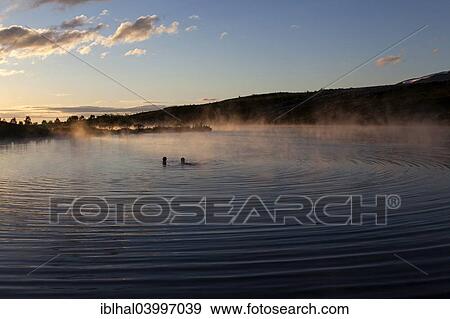 "Hot spring, thermal lake, evening light, near Husavik, Iceland, Europe" View Large Photo Image Stock Photo - "Hot spring, thermal lake, evening light, near Husavik, Iceland, Europe". Fotosearch