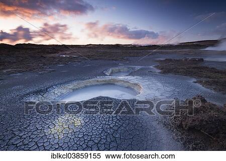 "Hot springs in the high temperature geothermal area of Gunnuhver, Reykjanesskagi, Iceland, Europe" View Large Photo Image Stock Photography - "Hot springs in the high temperature geothermal area of Gunnuhver, Reykjanesskagi, Iceland, Europe". Fotosearch