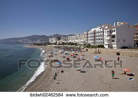 "Hotel complex and beach, Nerja, Costa del Sol, Andalusia, Spain, Europe, PublicGround, Europe" View Large Photo Image Picture - "Hotel complex and beach, Nerja, Costa del Sol, Andalusia, Spain, Europe, PublicGround, Europe". Fotosearch