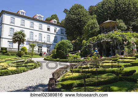 Stock Photograph - "Hotel do Parque, Santuario do Bom Jesus do Monte, Good Jesus of the Mount sanctuary, Tenoes, Braga, Cavado, Norte, Portugal, Europe". Fotosearch