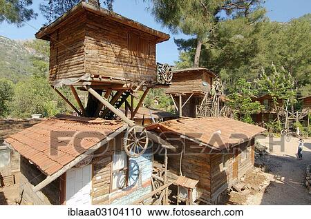 "Hotel in the trees, Olimpos, Mugla Province, Aegean region, Turkey, Asia" View Large Photo Image Stock Image - "Hotel in the trees, Olimpos, Mugla Province, Aegean region, Turkey, Asia". Fotosearch