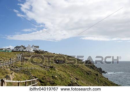 "Hotel Lands End on the rocky coast, Lands End, Cornwall, England, United Kingdom, Europe" View Large Photo Image Stock Photo - "Hotel Lands End on the rocky coast, Lands End, Cornwall, England, United Kingdom, Europe". Fotosearch