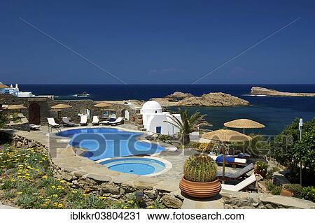 "Hotel pool, Hotel Thea, Agios Sostis, Mykonos, Cyclades, Greece, Europe" View Large Photo Image Stock Image - "Hotel pool, Hotel Thea, Agios Sostis, Mykonos, Cyclades, Greece, Europe". Fotosearch