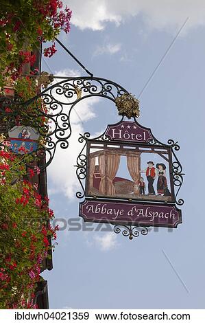 "Hotel sign, Kientsheim, Kaysersberg, Alsace, France, Europe" View Large Photo Image Stock Photo - "Hotel sign, Kientsheim, Kaysersberg, Alsace, France, Europe". Fotosearch