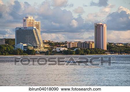 Stock Image - "Hotels in Tamuning, Guam, US Territory, Central Pacific, Oceania". Fotosearch
