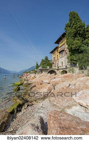 "House at Lake Garda, Italy, Europe" View Large Photo Image Stock Image - "House at Lake Garda, Italy, Europe". Fotosearch