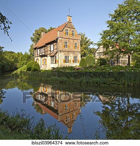 "House Bisping, moated castle, Drensteinfurt, Munsterland, North Rhine-Westphalia, Germany, Europe" View Large Photo Image Picture - "House Bisping, moated castle, Drensteinfurt, Munsterland, North Rhine-Westphalia, Germany, Europe". Fotosearch