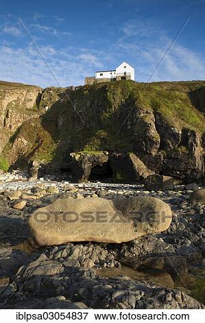 "House built on cliffs, Cornwall, England, United Kingdom, Europe" View Large Photo Image Stock Photo - "House built on cliffs, Cornwall, England, United Kingdom, Europe". Fotosearch
